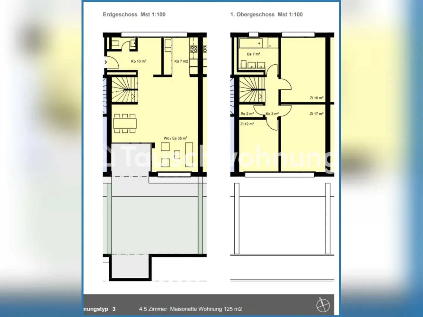 Appartement en duplex de 4,5 pièces à Zurich, District 11 à échanger - Photo 2 sur 9