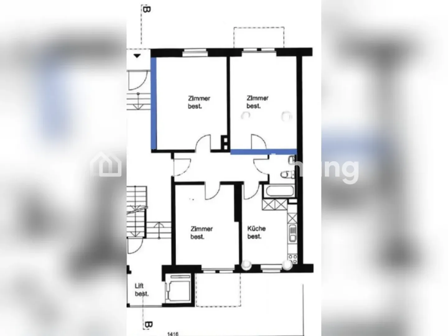 3.5-Zimmer-Wohnung in Zürich, Kreis 4 zu tauschen - Foto 4 von 7