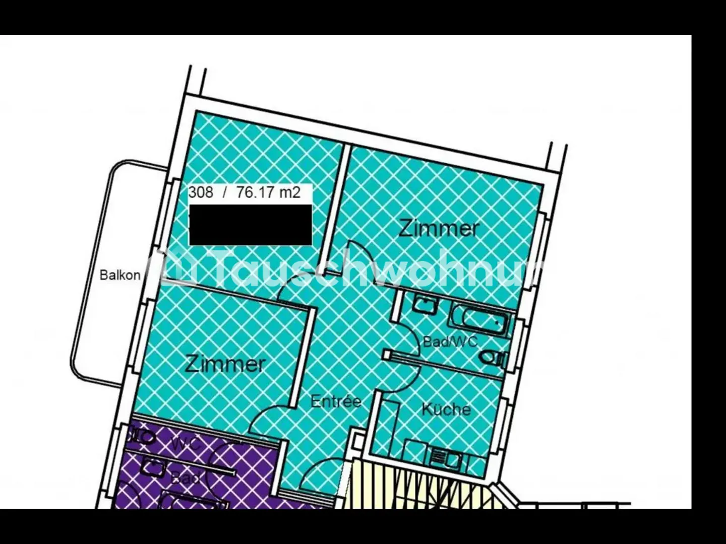Appartamento centrale di 3 locali contro min. 3 locali in un'altra posizione - Foto 1 di 1