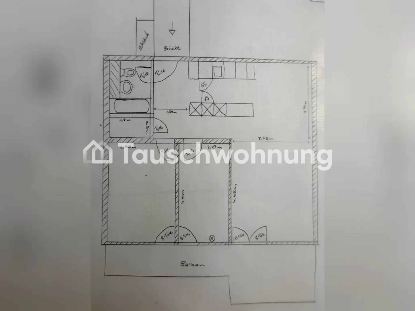 3.5-room apartment in Zurich, District 9, 75 m² - Photo 2 of 7