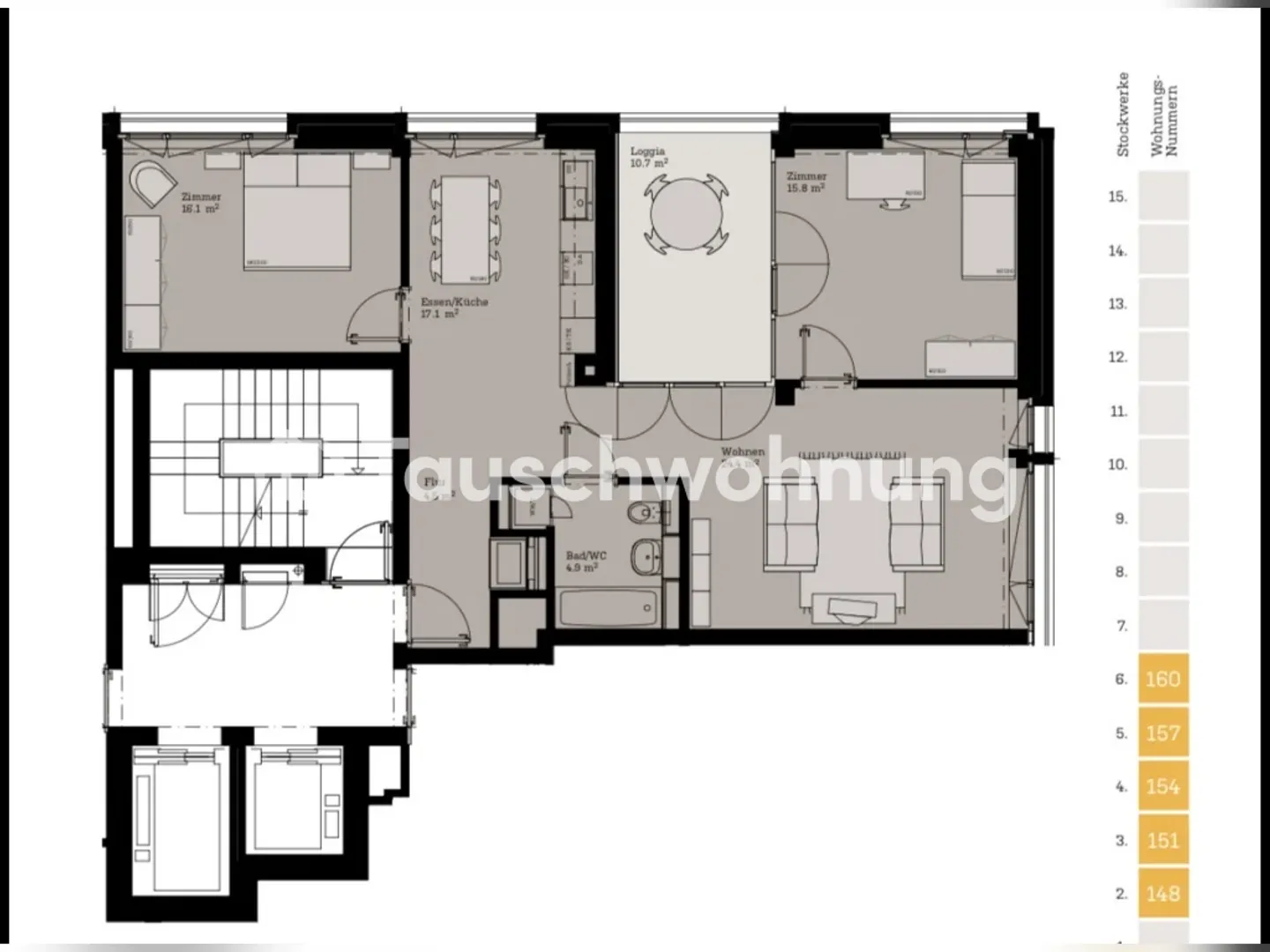 Charmante appartement de 3,5 pièces à Zurich, quartier 9 - Photo 1 sur 6