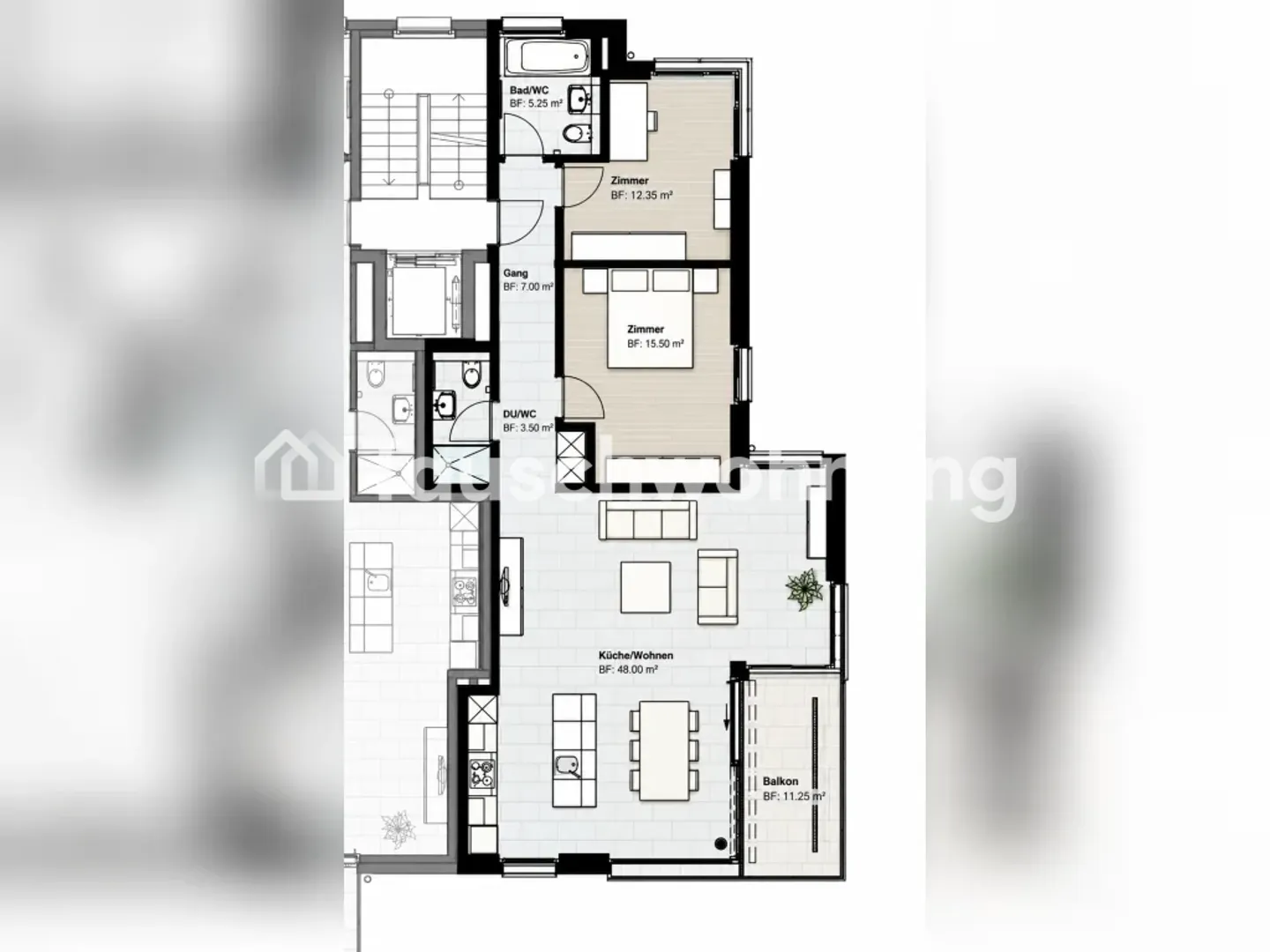 Zürich District 2: 3.5-room apartment, 94 m², 2 bathrooms, 2nd floor - Photo 2 of 6