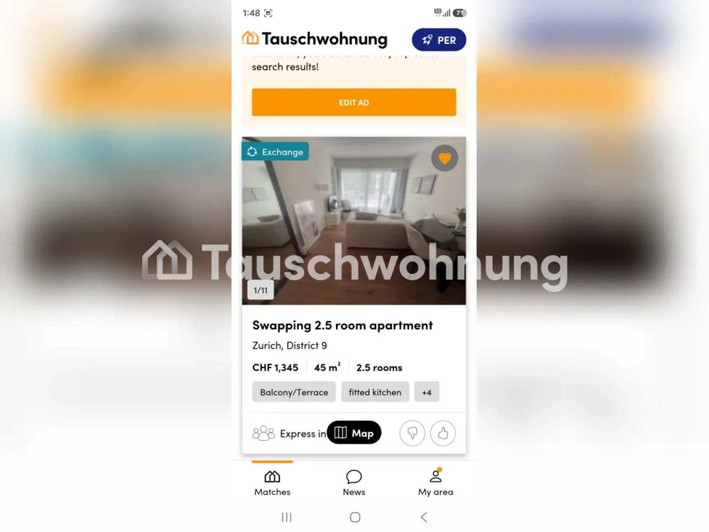 1.5-room apartment in Zurich, District 1 - Photo 1 of 1