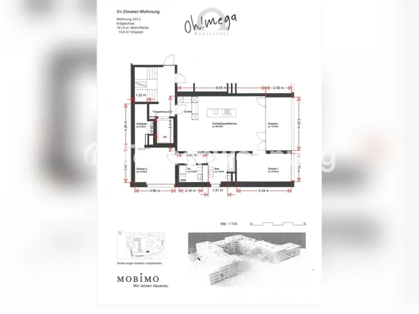 Appartement 3,5 pièces à Zurich, quartier 11 à échanger - Photo 1 sur 1