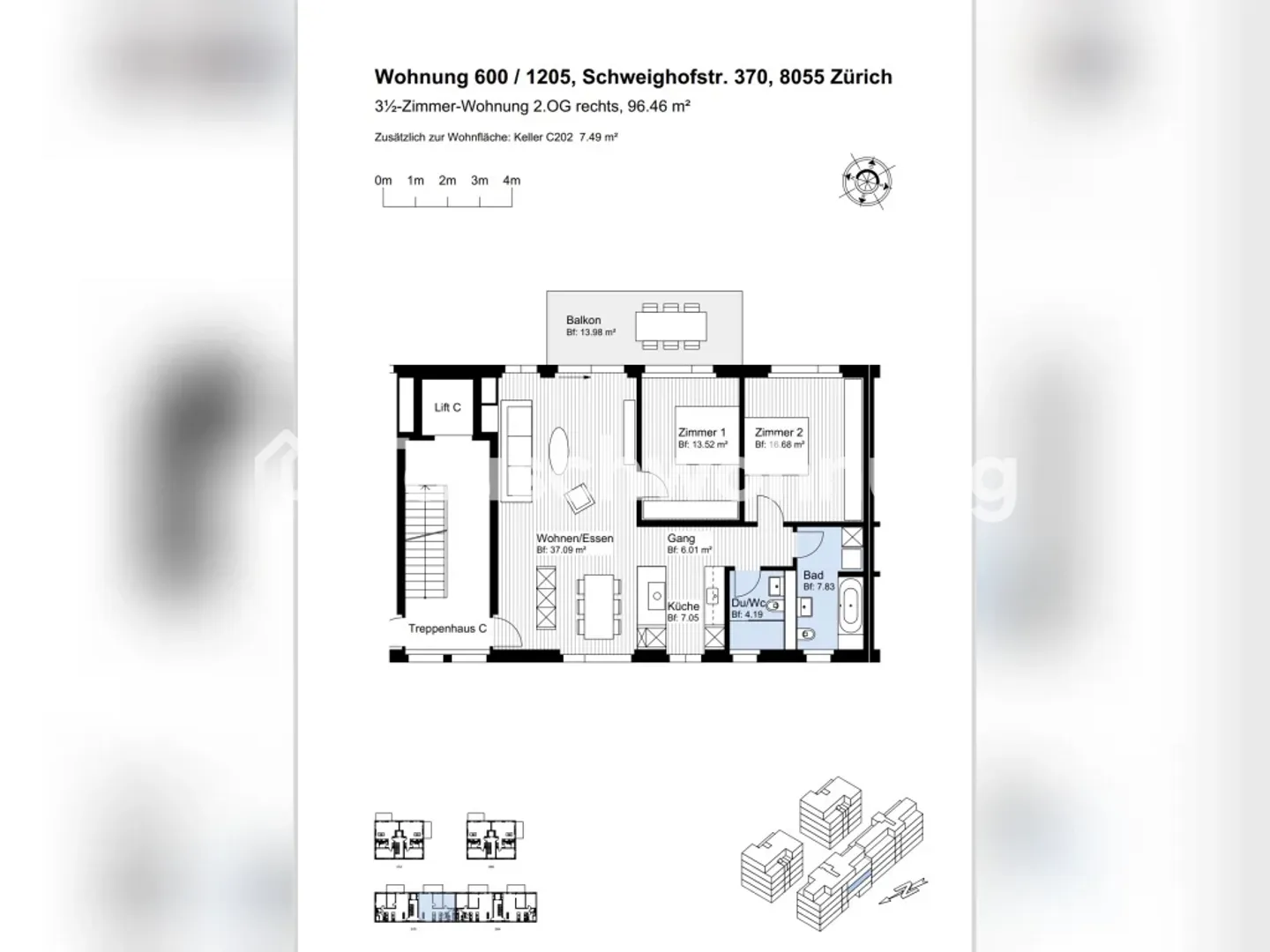 Exchange 3.5-room in Zurich District 3 for 2.5-room - Photo 2 of 13