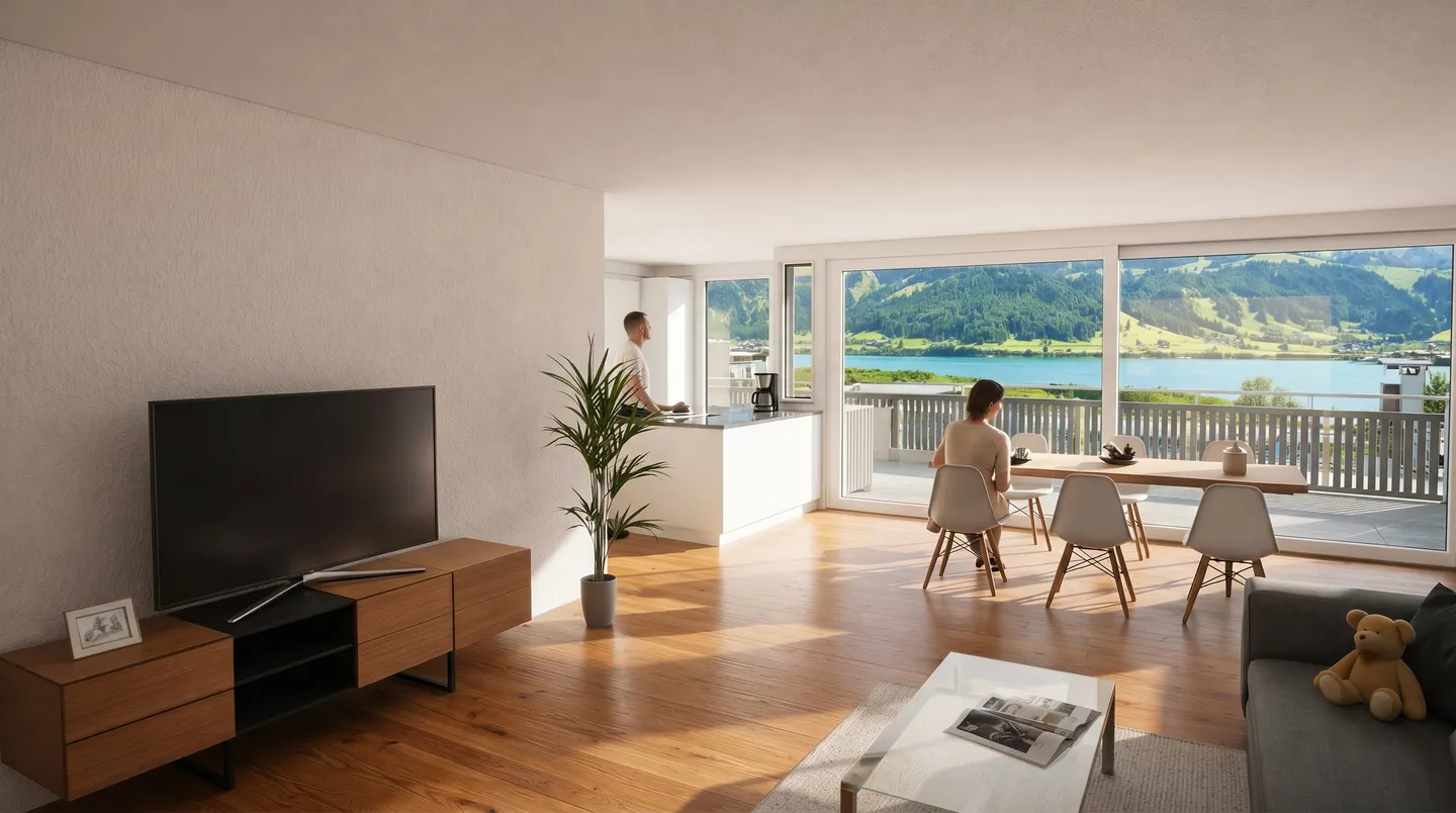 Attika-Wohnung mit Seesicht - Foto 1 von 6