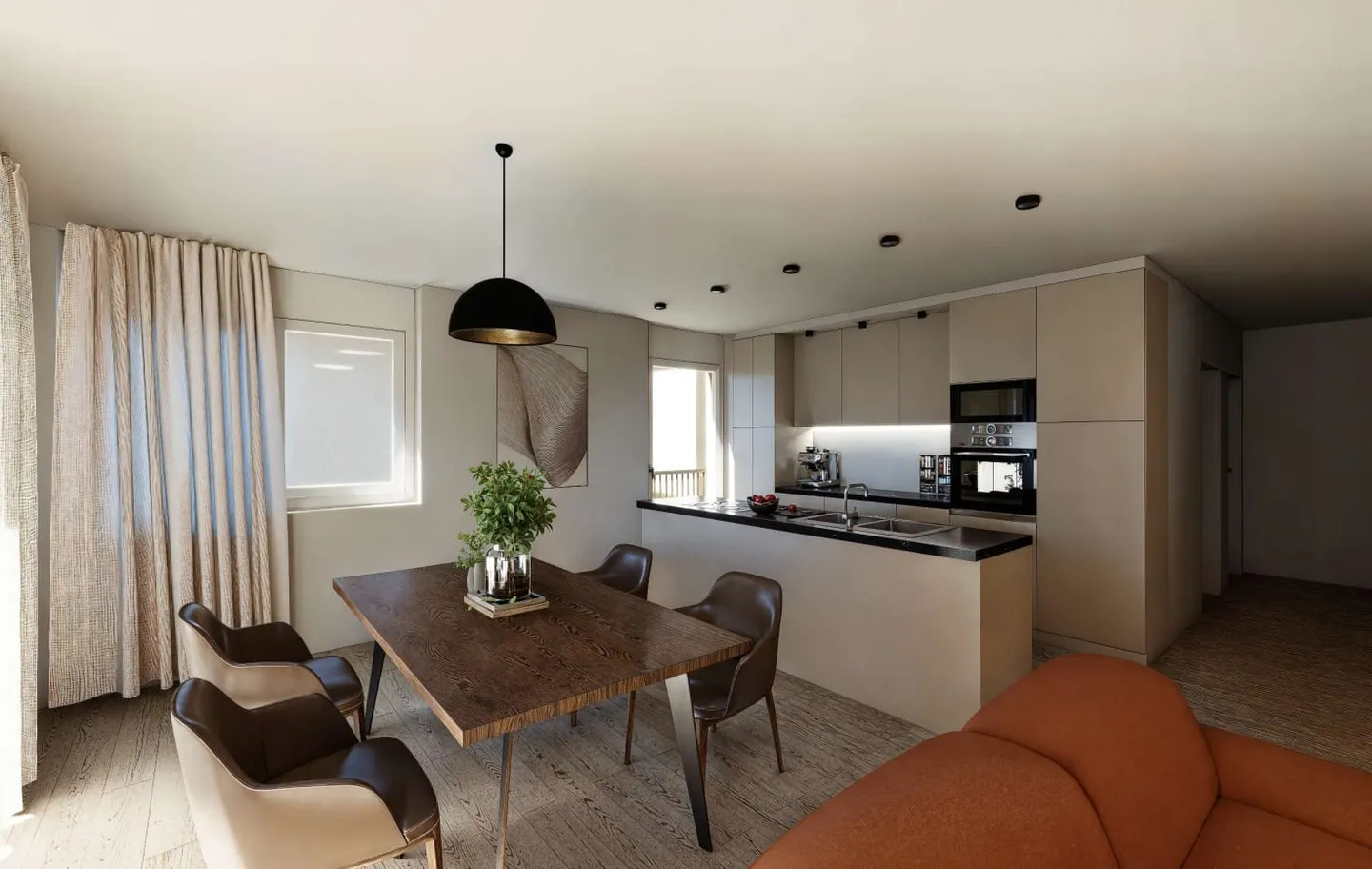 Acheter deux maisons individuelles de 5,5 pièces avec balcon à Tavanasa - Photo 6 sur 8