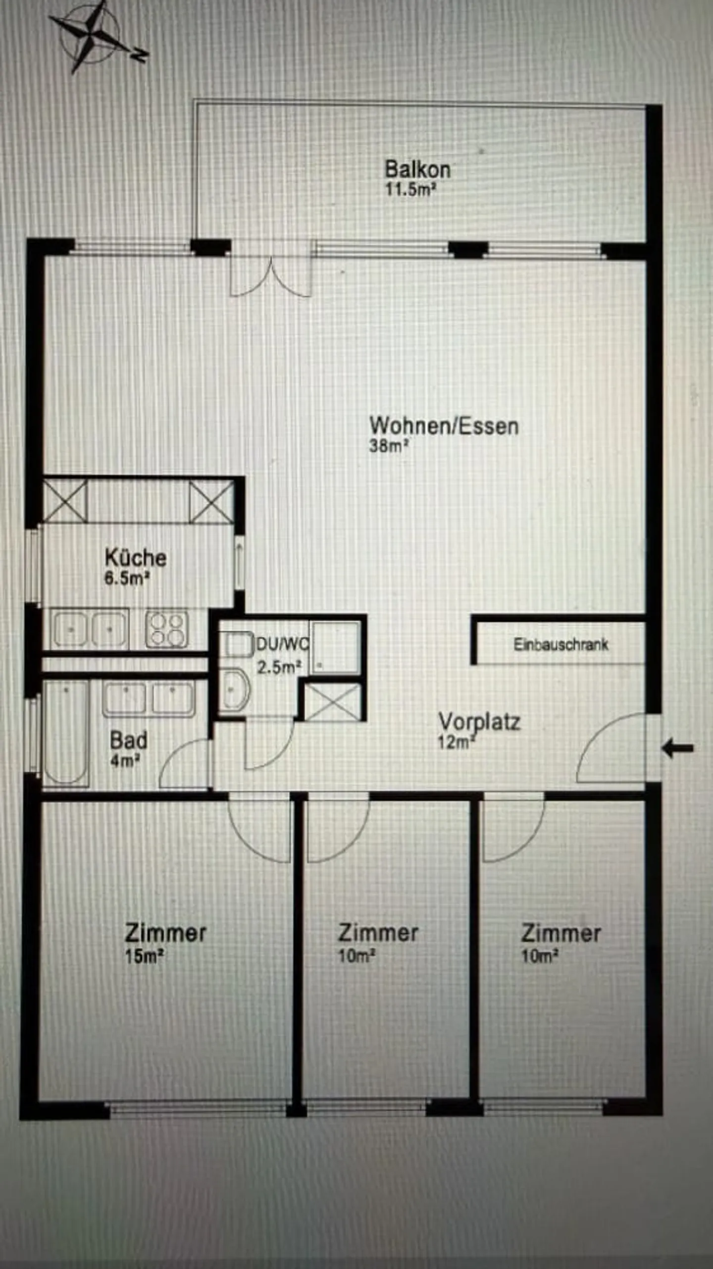 Appartement 4,5 pièces avec balcon à Bremgarten - Photo 2 sur 9