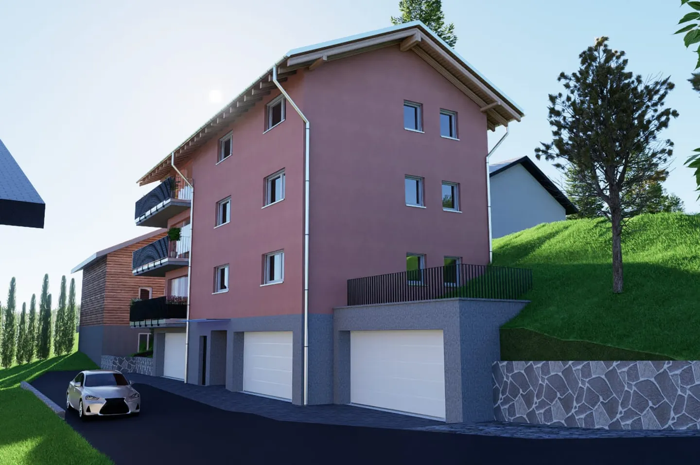 Appartement 3.5 pièces avec balcon ensoleillé à Churwalden à vendre - Photo 2 sur 5