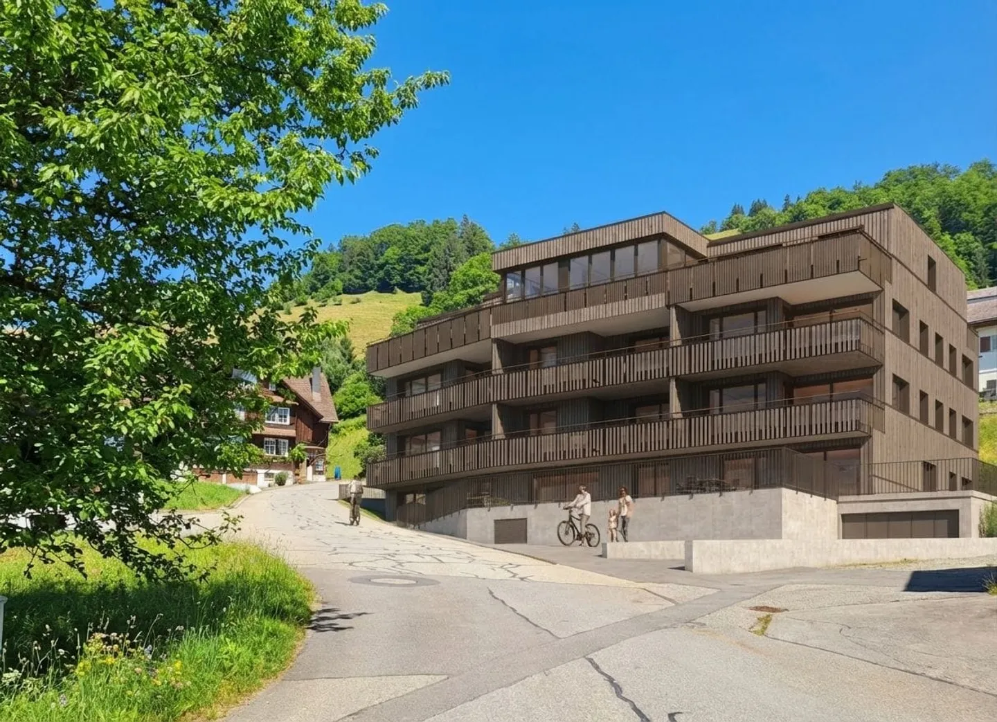 Appartement de jardin 5,5 pièces avec vue sur le lac à Euthal - acheter - Photo 1 sur 6