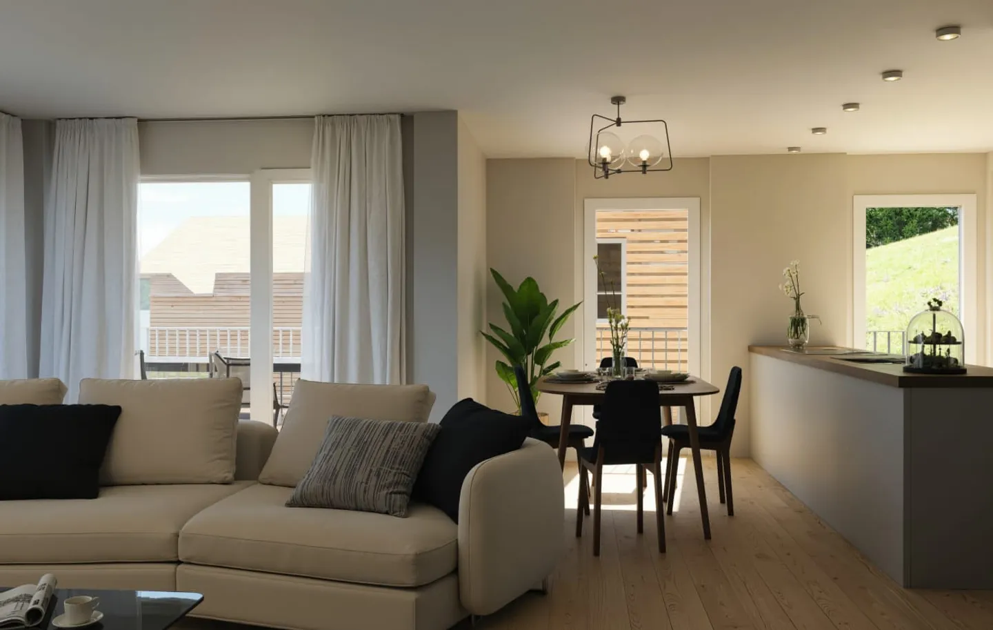 Appartement 3.5 pièces avec balcon ensoleillé à Churwalden à vendre - Photo 3 sur 5