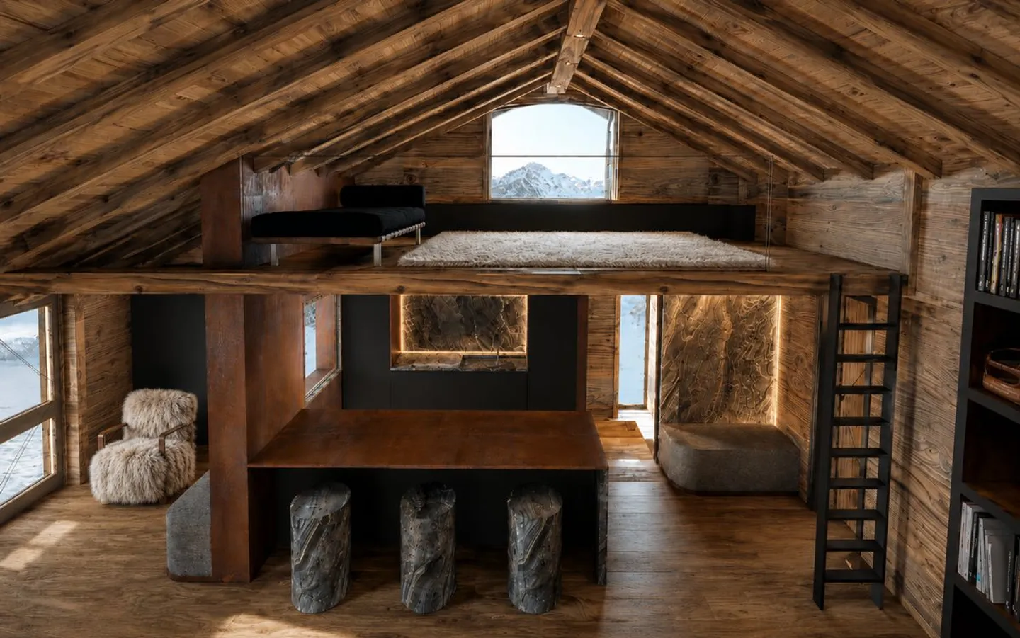 Außergewöhnliches Renovierungsprojekt: Unabhängiges Chalet in der Nähe des Zentrums von Crans mit großem Potenzial - Foto 6 von 8