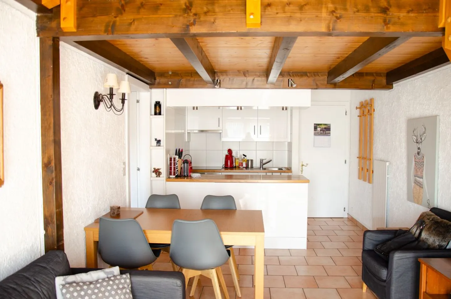 Charming 3.5 room duplex with direct access to the slopes and indoor parking - Photo 3 of 13