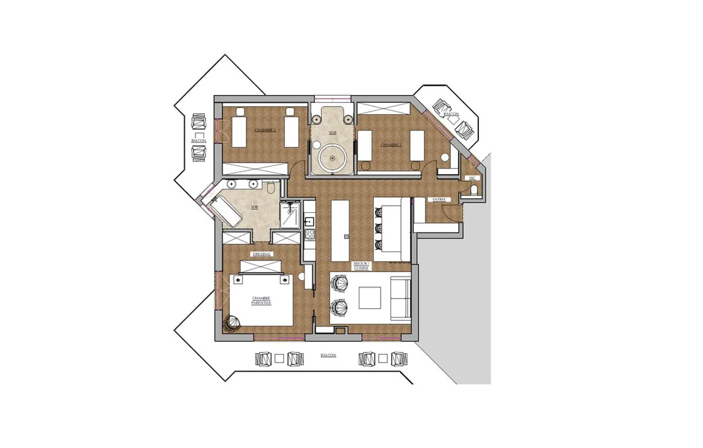 PROJET DE RÉNOVATION D'EXCEPTION : 4.5 Pièces Ski In / Ski Out à Montana  - Foto 11 di 13