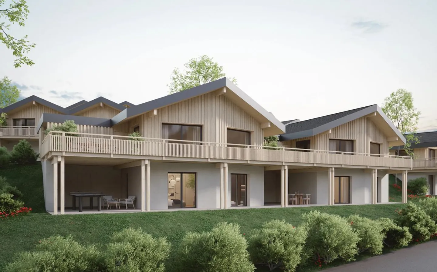 Promotion immobilière en résidence principale : Chalet 4.5 pièces avec vue panoramique - Photo 2 sur 4