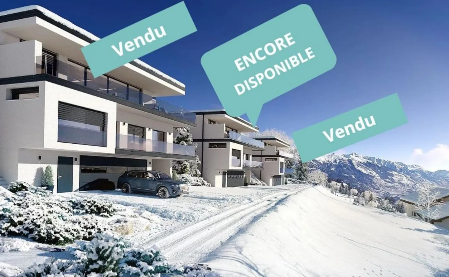 Promotion neuve d'une Villa haut standing de 5.5 pièces à Chermignon d'en haut - Foto 2 di 11