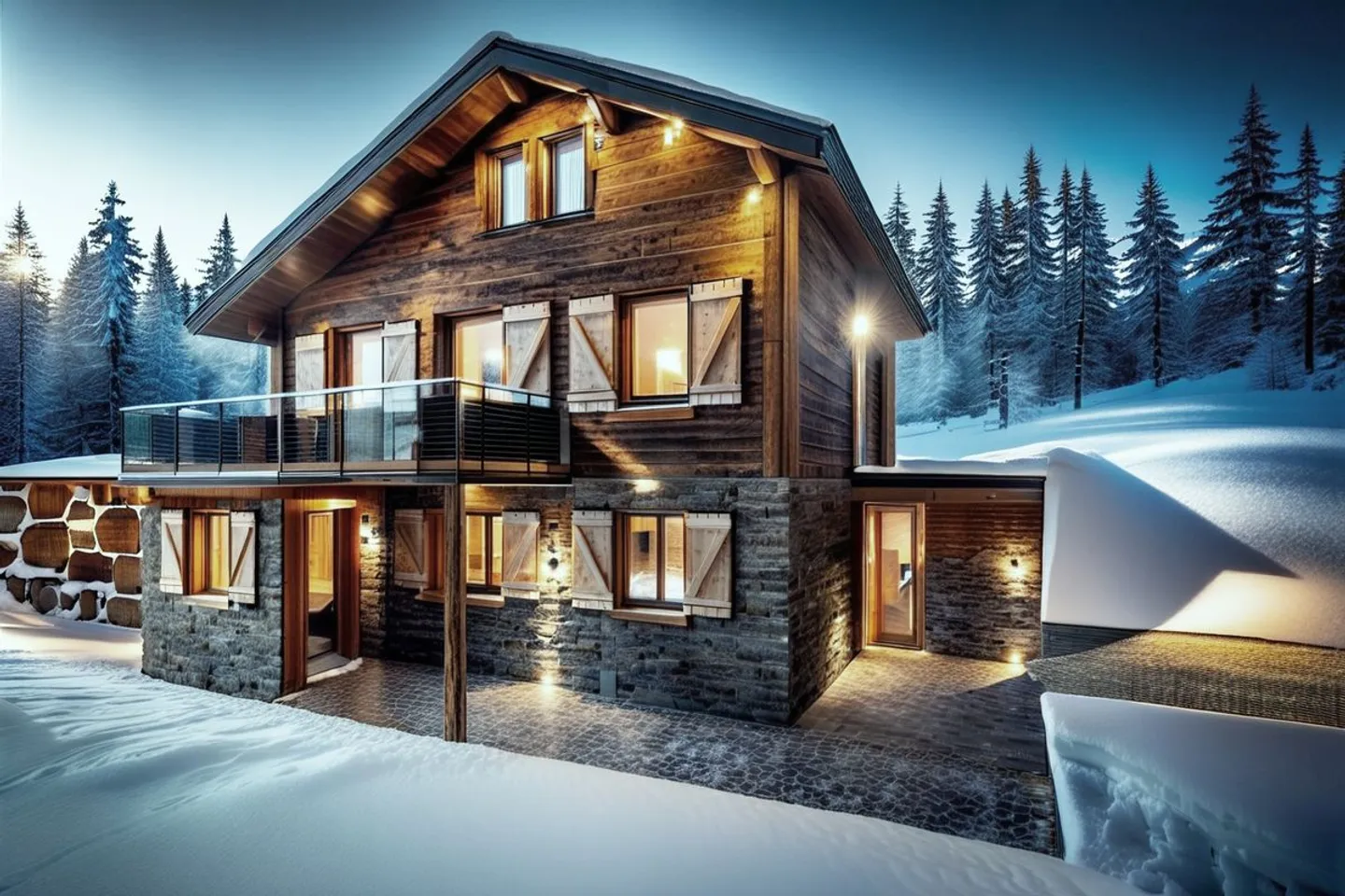 Progetto esclusivo di ristrutturazione completa di un chalet a 15 minuti a piedi dal centro di Crans - Foto 1 di 2