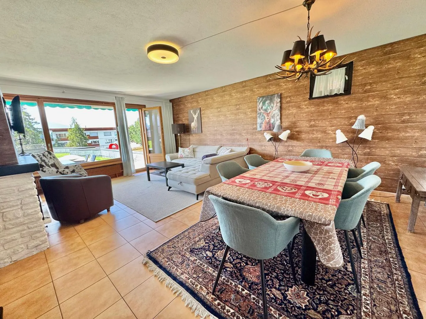2,5-Zimmer-Wohnung in SI nur wenige Schritte vom Zentrum von Crans - hell mit schönem Blick und Garten - Foto 4 von 13