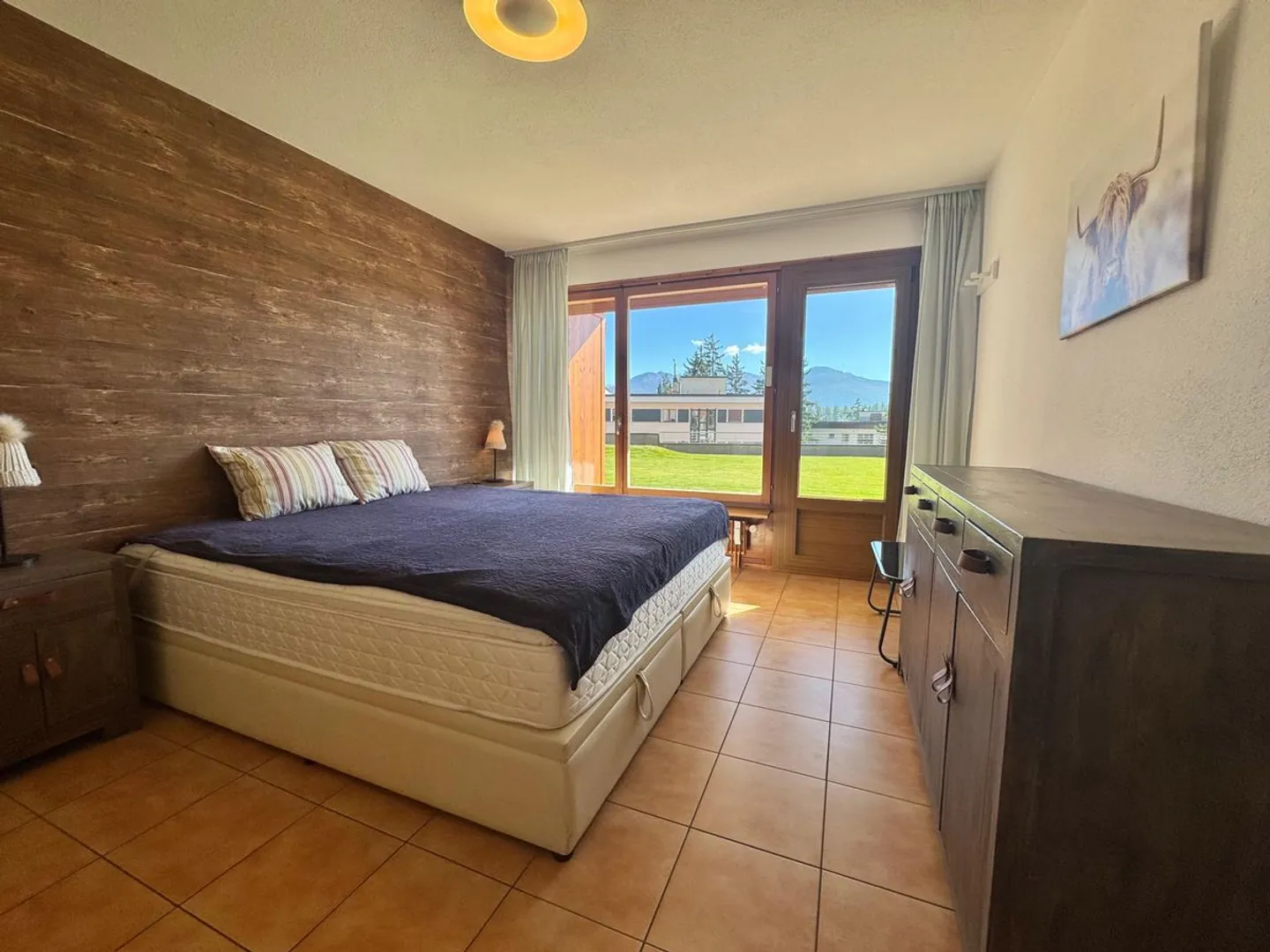 Appartement 2.5 en SI à deux pas du centre de Crans - lumineux avec belle vue et jardin  - Photo 11 sur 13