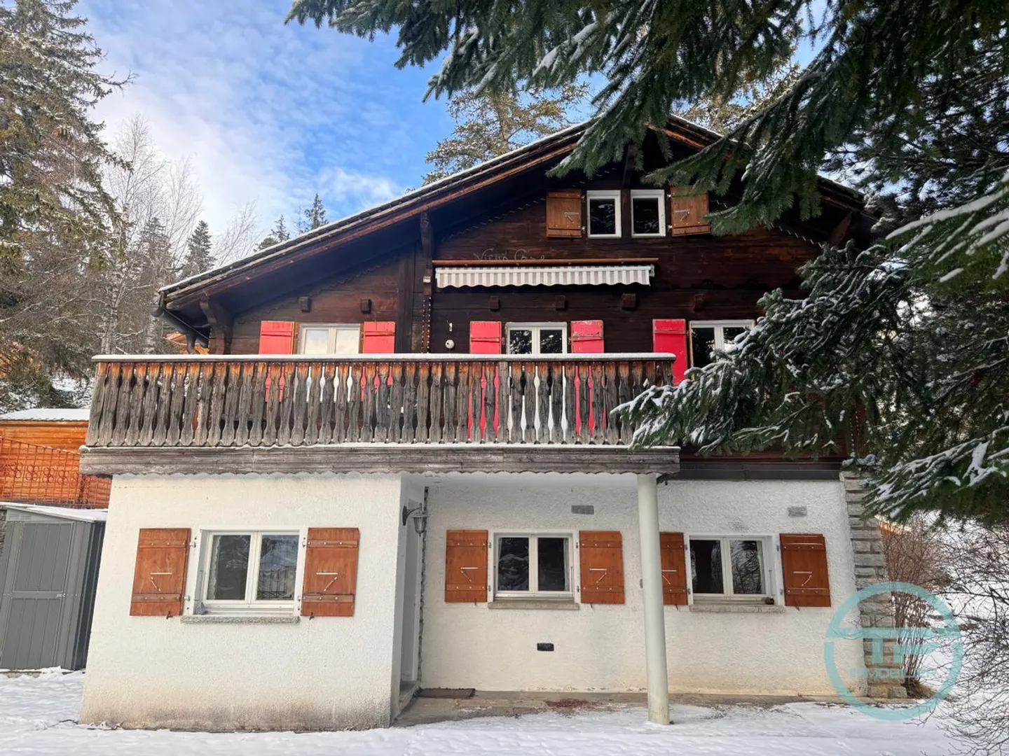 Affascinante chalet indipendente all'ingresso di Crans con grande potenziale di ristrutturazione - Foto 8 di 13