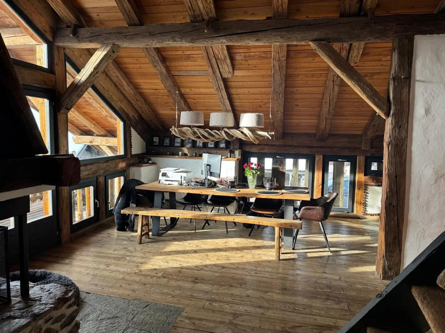 Magnifica fienile ristrutturato a Icogne (10 minuti da Crans) con 7,5 stanze. Proprietà eccezionale - Foto 5 di 12