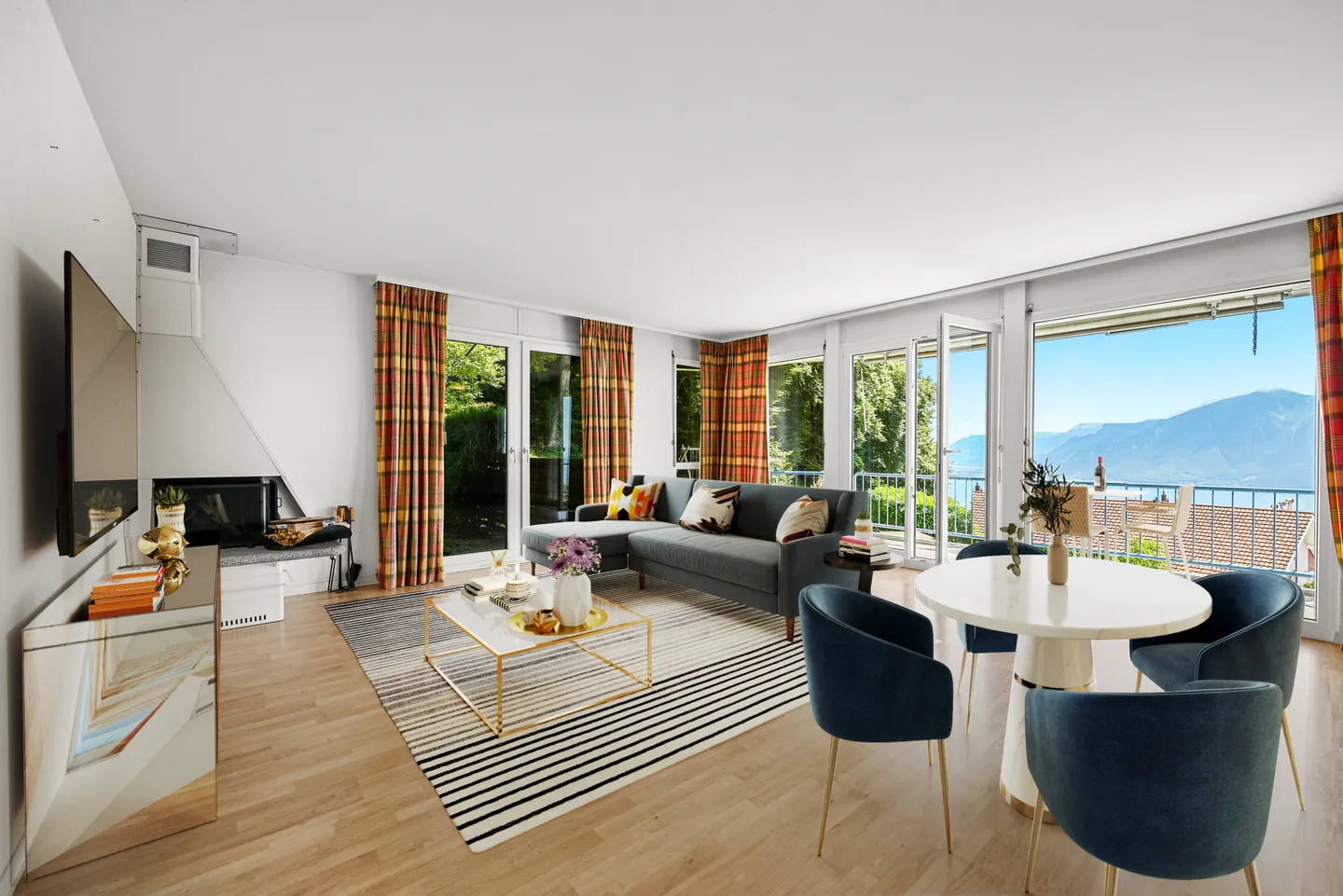 MONT-PÈLERIN - 3.5 PIECES AVEC VUE IMPRENABLE ET CALME ABSOLU - Photo 1 sur 11