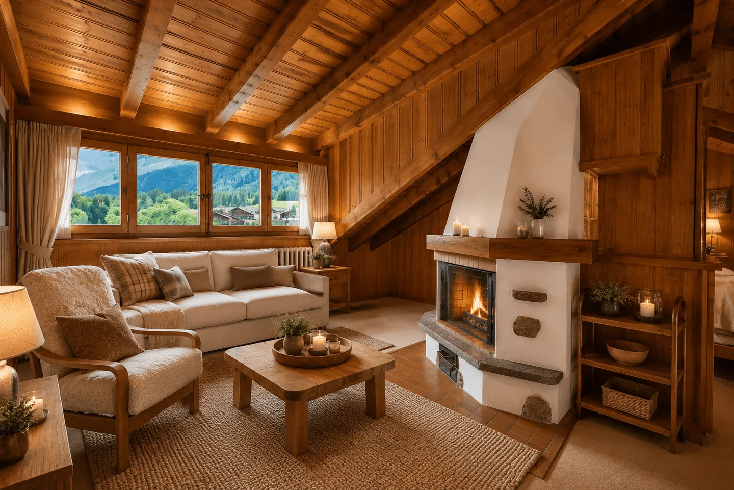 LES DIABLERETS - GEMÜTLICHE 2,5-ZIMMER-WOHNUNG IM DACHGESCHOSS - Foto 3 von 13