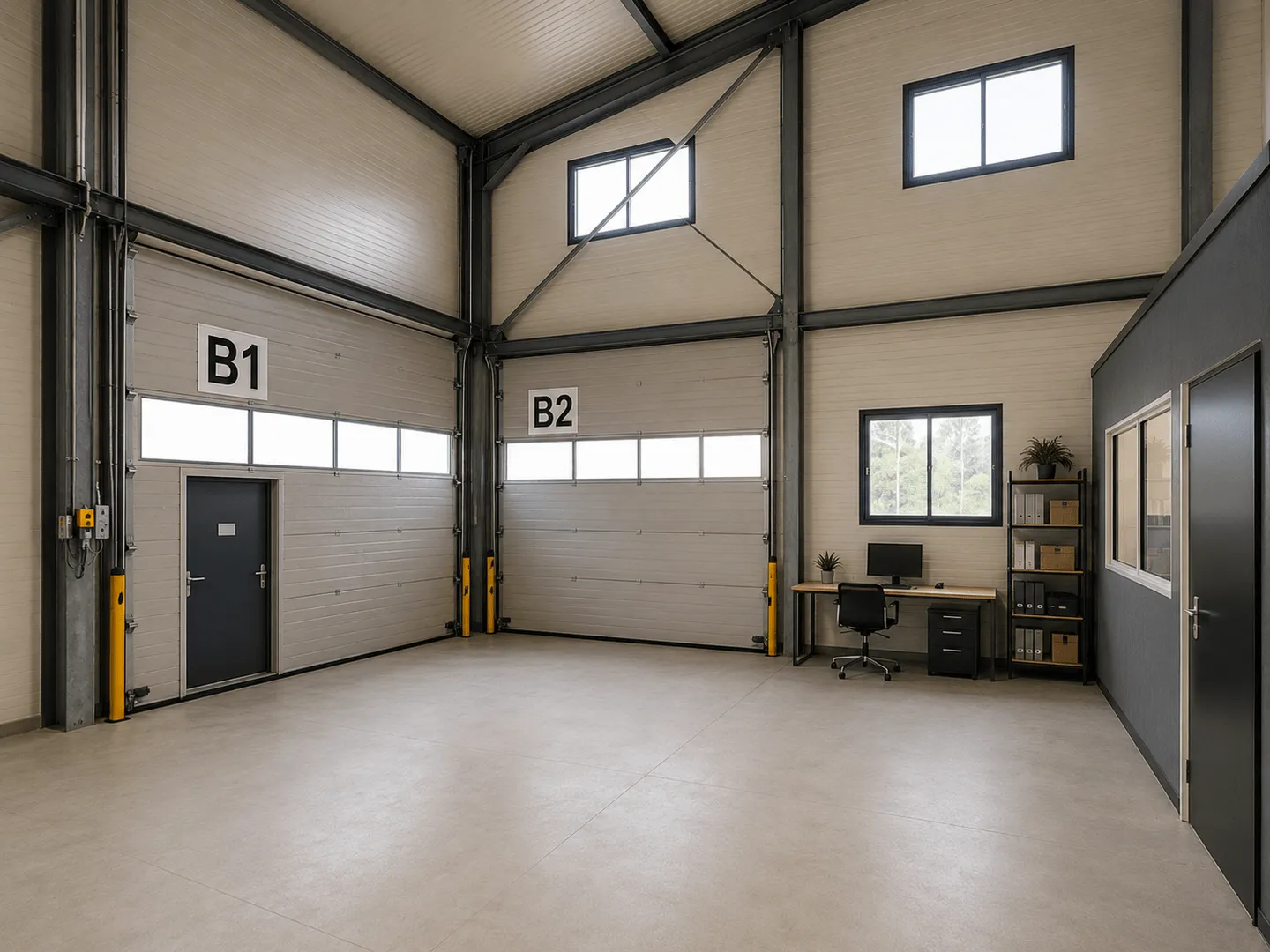 SIERRE - HALLE INDUSTRIELLE DE 2'200 M2 AVEC PROJET DE TRANSFORMATION - Foto 11 di 13