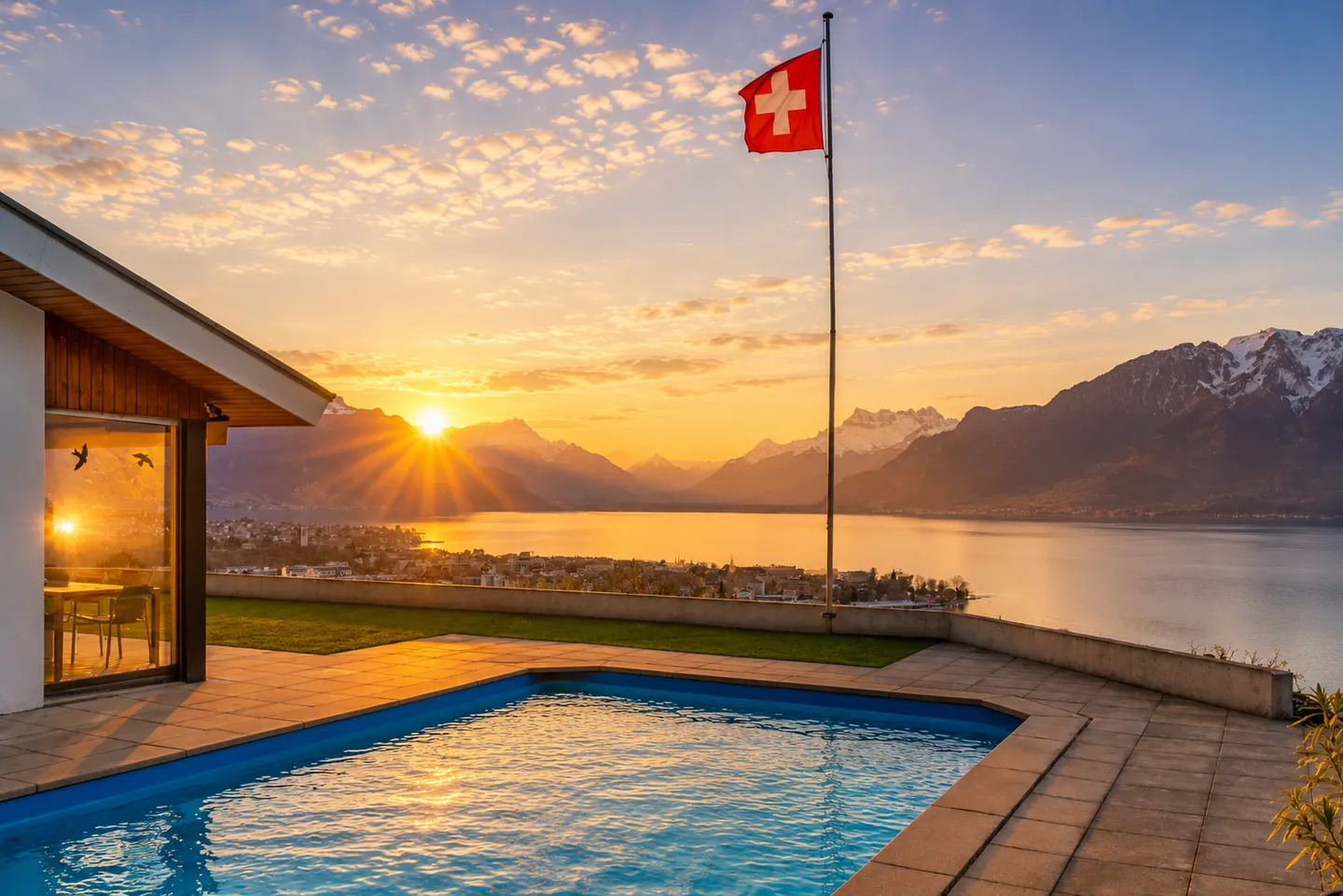 CORSEAUX - PROPRIETE DANS LES VIGNES AVEC UNE VUE EPOUSTOUFLANTE SUR - Photo 2 sur 13