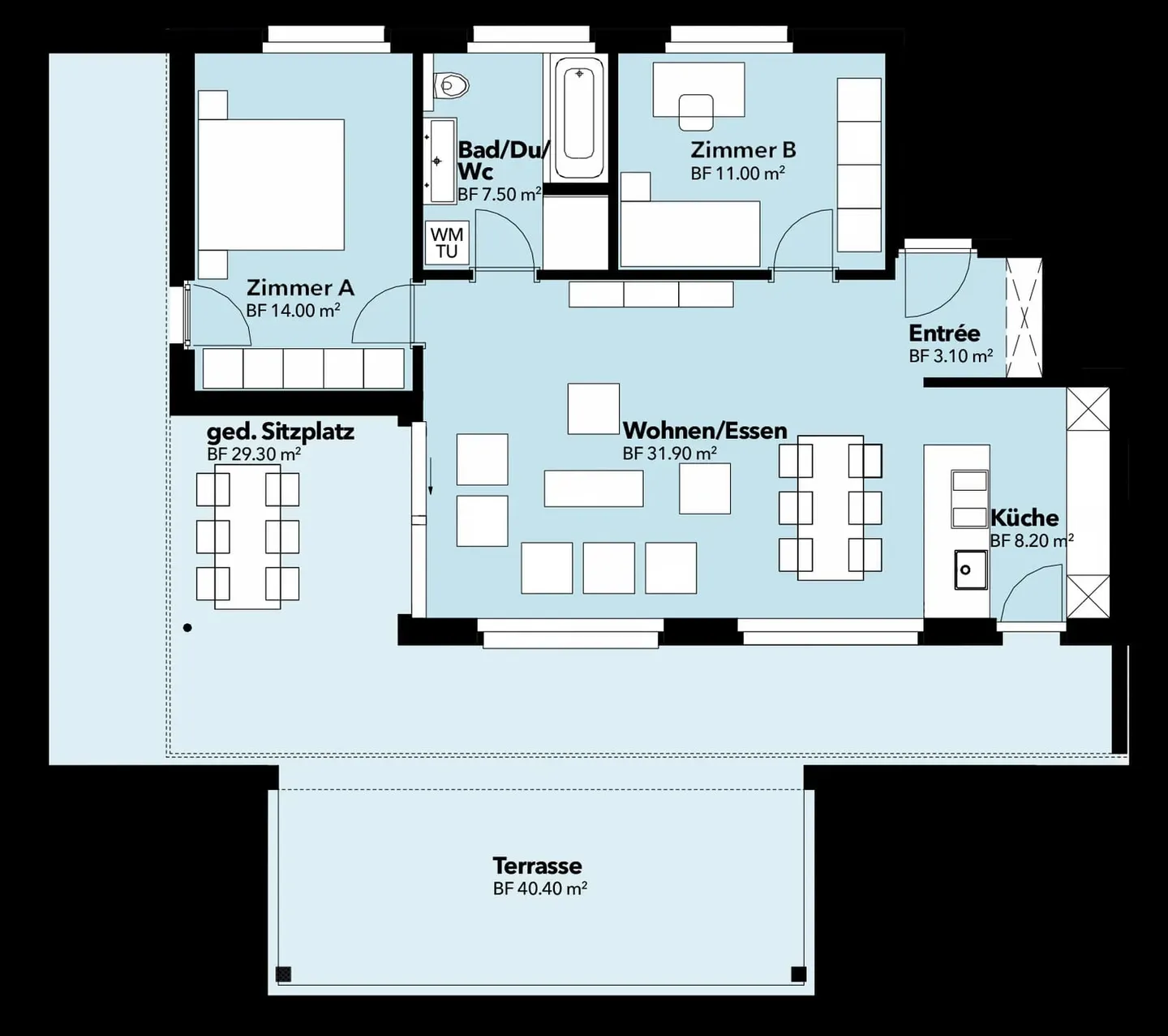 Penthouse mit Terrasse in Niederbipp - Foto 11 von 11