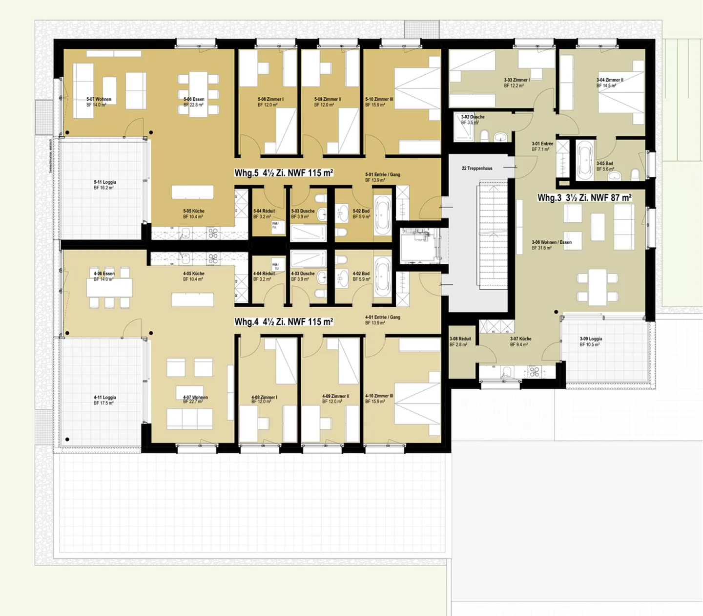 Well-kept, sunny and spacious 4 1/2-room apartment - Photo 7 of 7