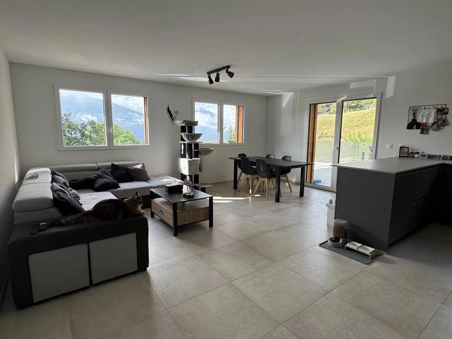 Ayent, helles 3,5-Zimmer-Apartment mit großen nach Süden ausgerichteten Außenbereichen - Foto 1 von 7
