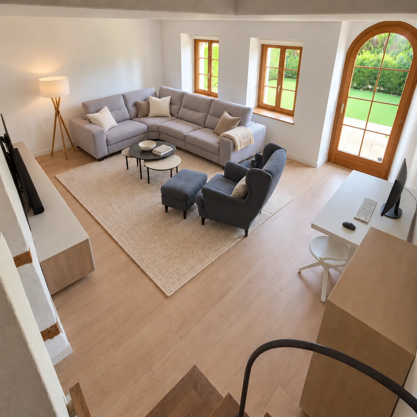 In affitto - Appartamento duplex di 4,5 locali con giardino a Chéserex - Foto 2 di 13