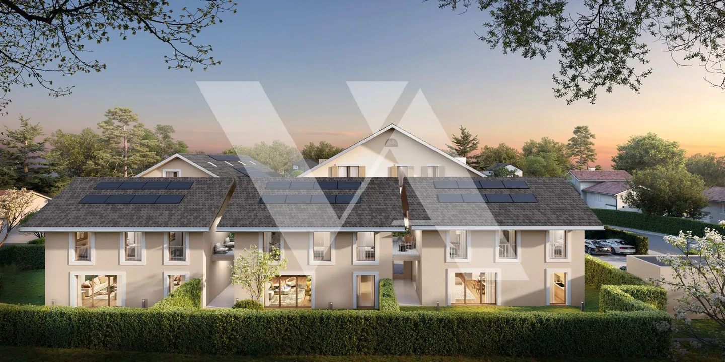 A vendre en construction - Magnifique villa contiguë avec grand jardin - Photo 1 sur 5