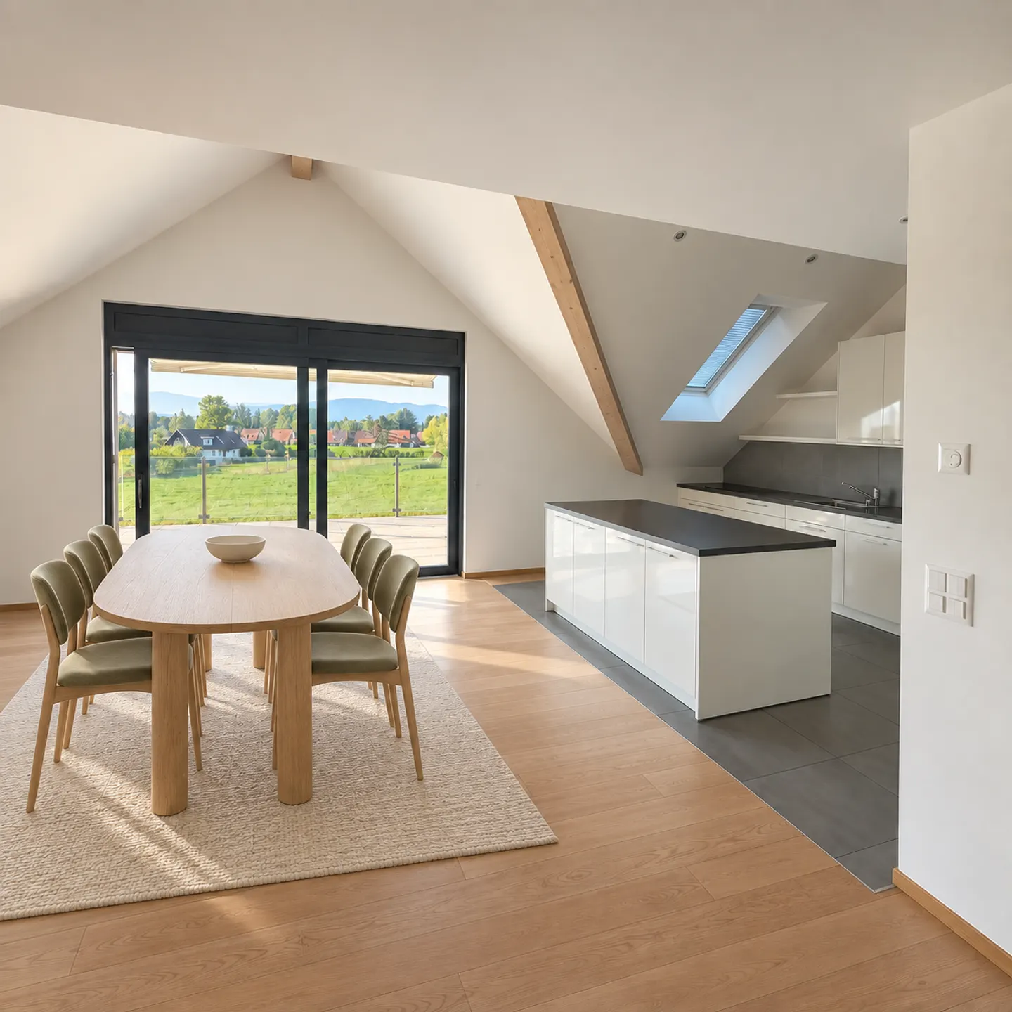 In affitto - Magnifico appartamento di 6,5 locali con terrazza e vista libera - Foto 2 di 7