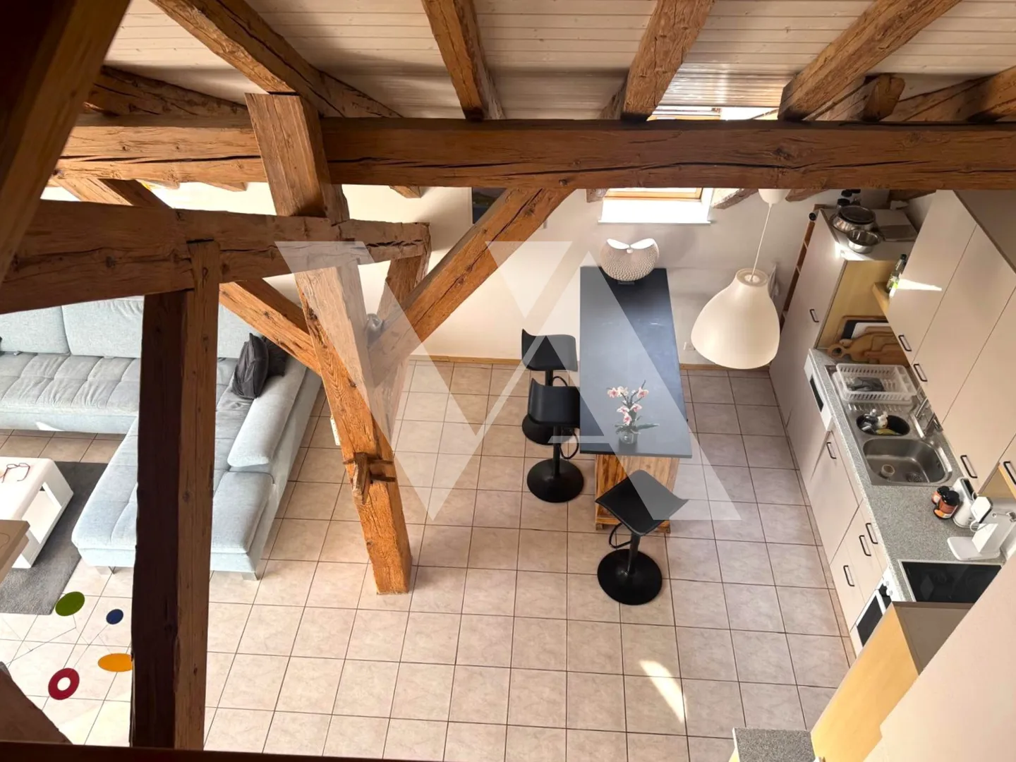 For rent - 4-room duplex apartment - Photo 1 of 5