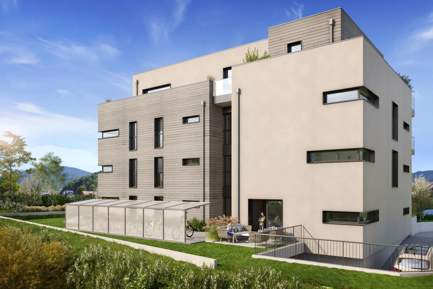 Bel appartement avec terrasse et jardin au rez-de-chaussée - Foto 2 von 4