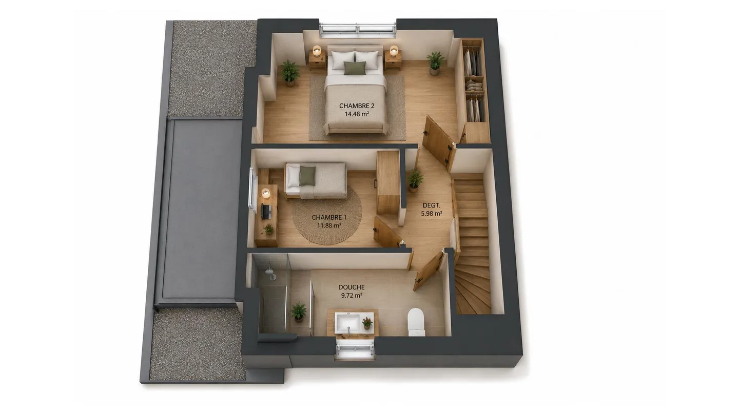 Splendido duplex in vendita a Chalais - Foto 1 di 13
