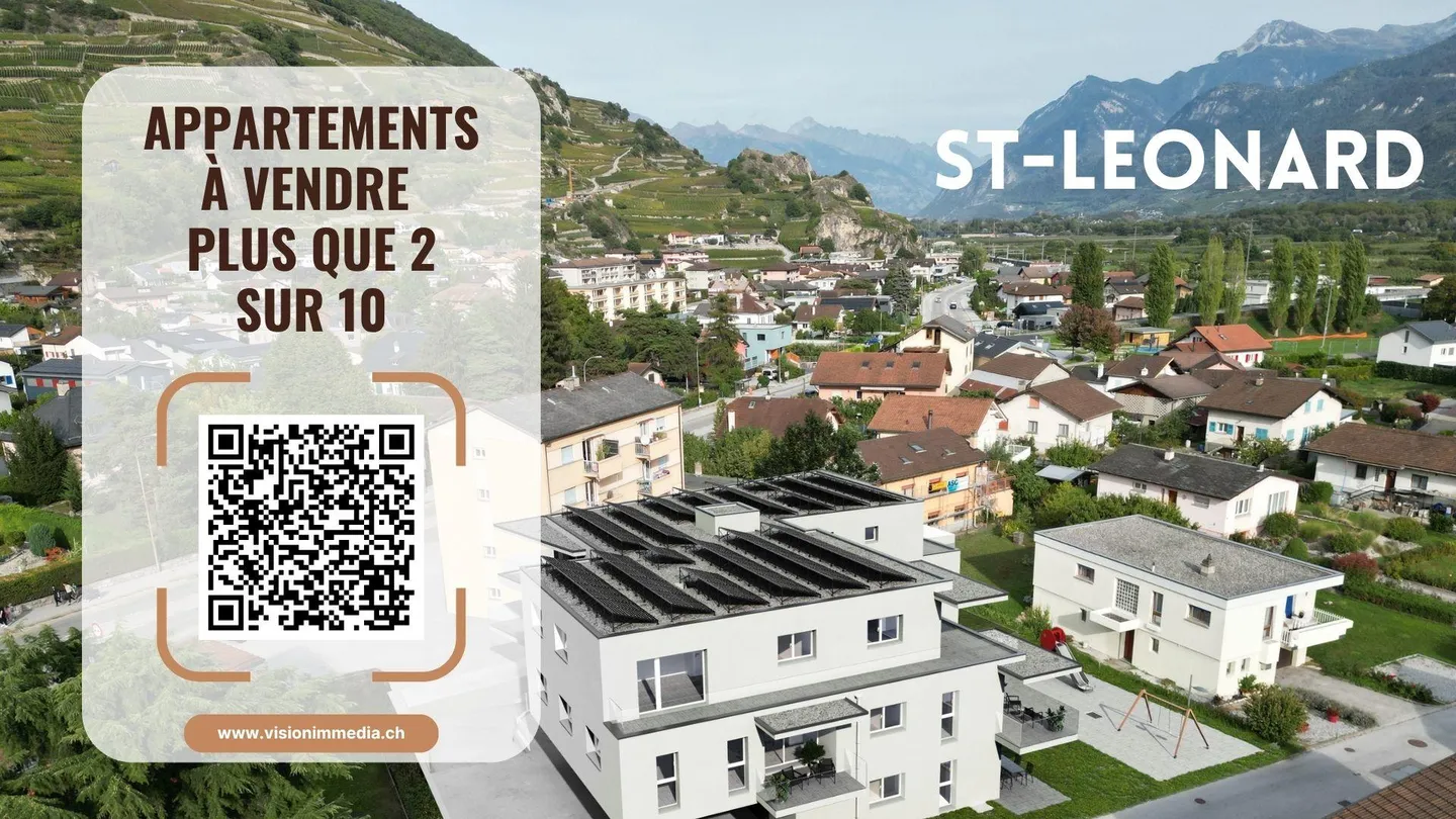 Appartement sur plan 4.5 pces à St Léonard - Photo 1 sur 4