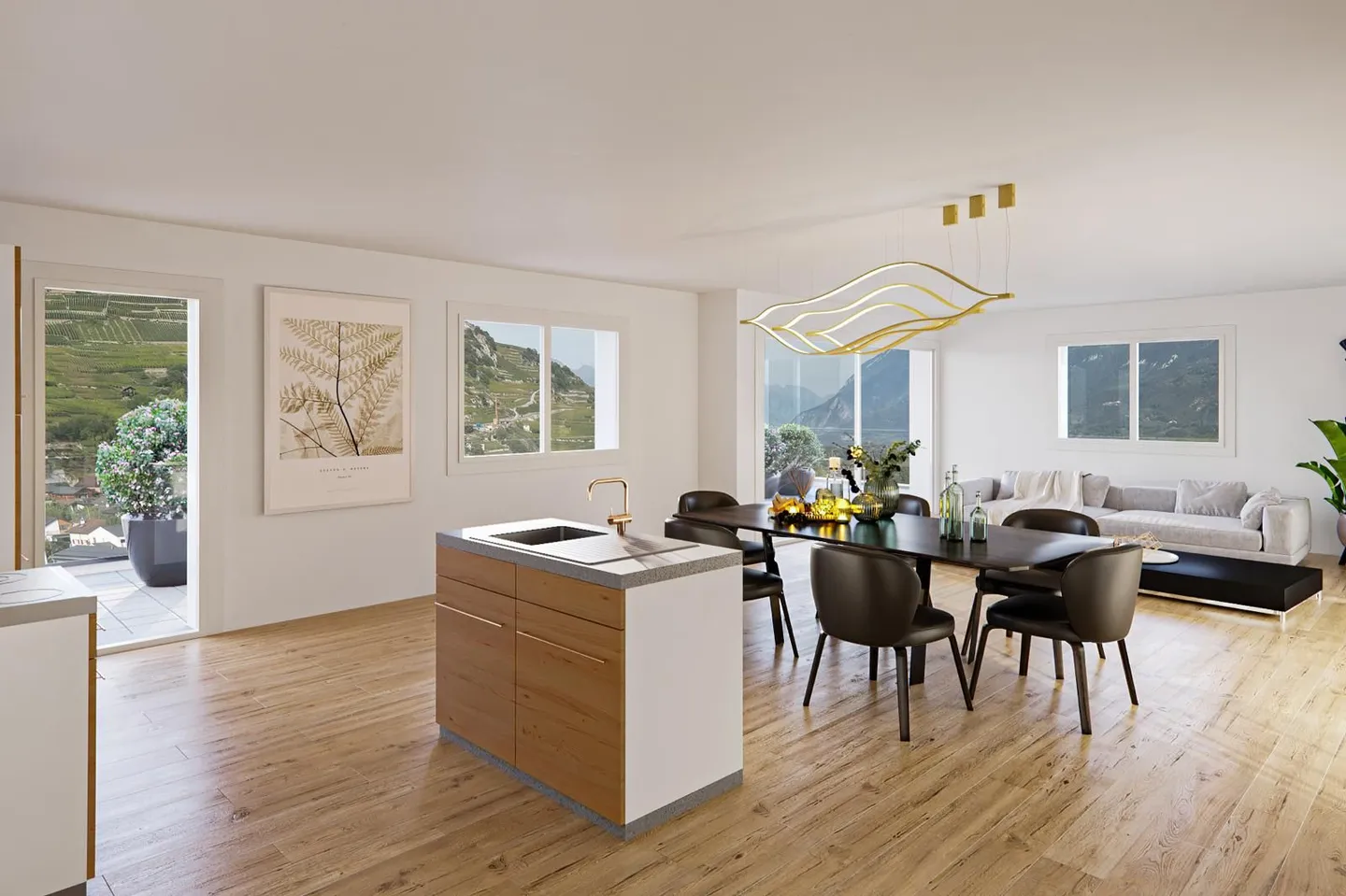 Appartamento su piano 3.5 stanze a St Léonard - Foto 1 di 5