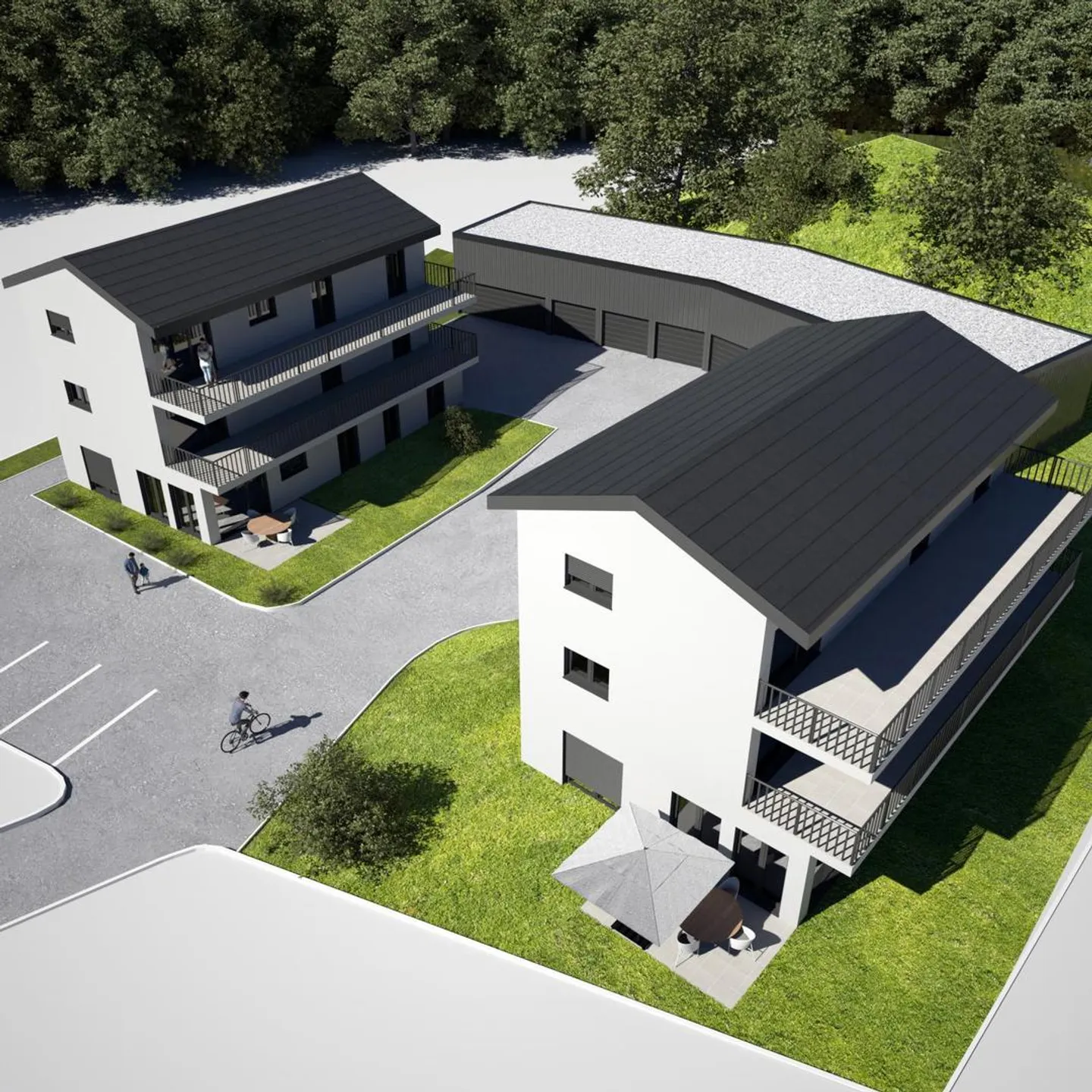 Terrain constructible avec permis de construire en force - Projet de deux immeubles résidentiels - Photo 1 sur 5