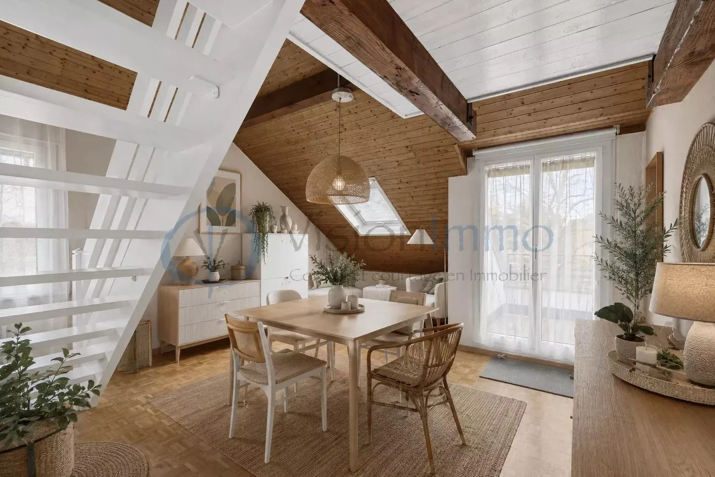 Charming penthouse in the heart of the village of Bernex - Photo 6 of 13