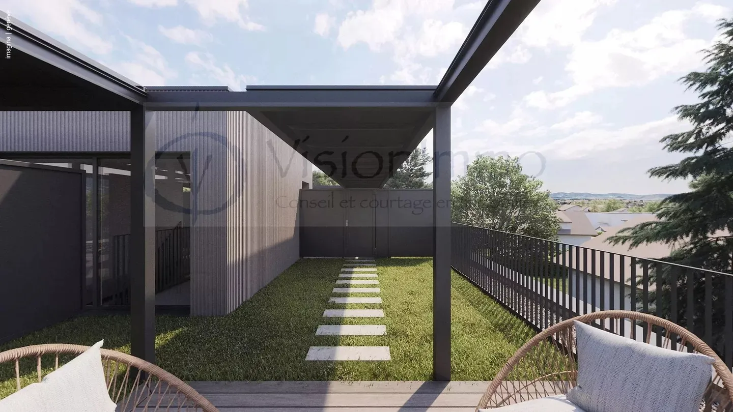 Appartamento nuovo a Vessy con giardino e rooftop (THPE) - Foto 3 di 5