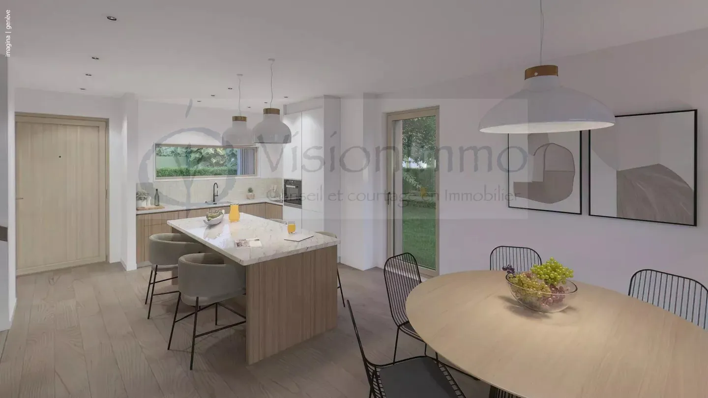 PROGETTO DI 3 VILLE A SCHIERA A THÔNEX - Foto 2 di 6
