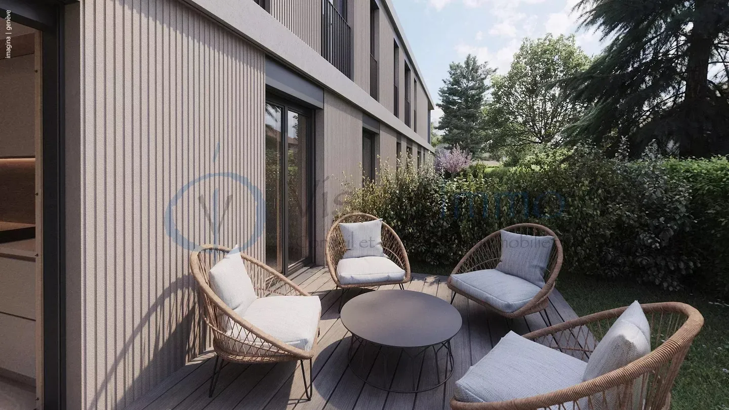 Neue Wohnung in Vessy mit Garten und Dachterrasse (THPE) - Foto 2 von 7