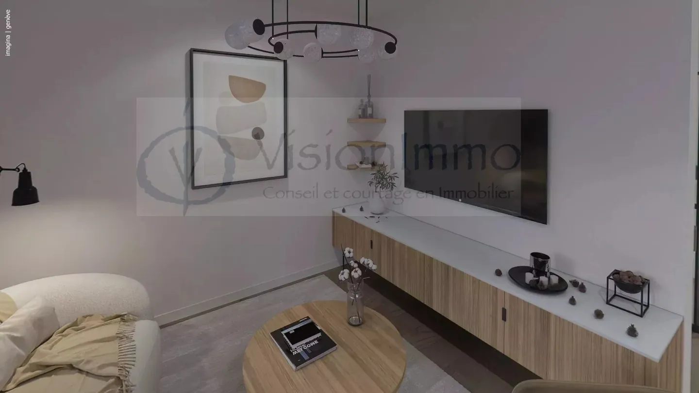 PROGETTO DI 3 VILLE A SCHIERA A THÔNEX - Foto 3 di 6
