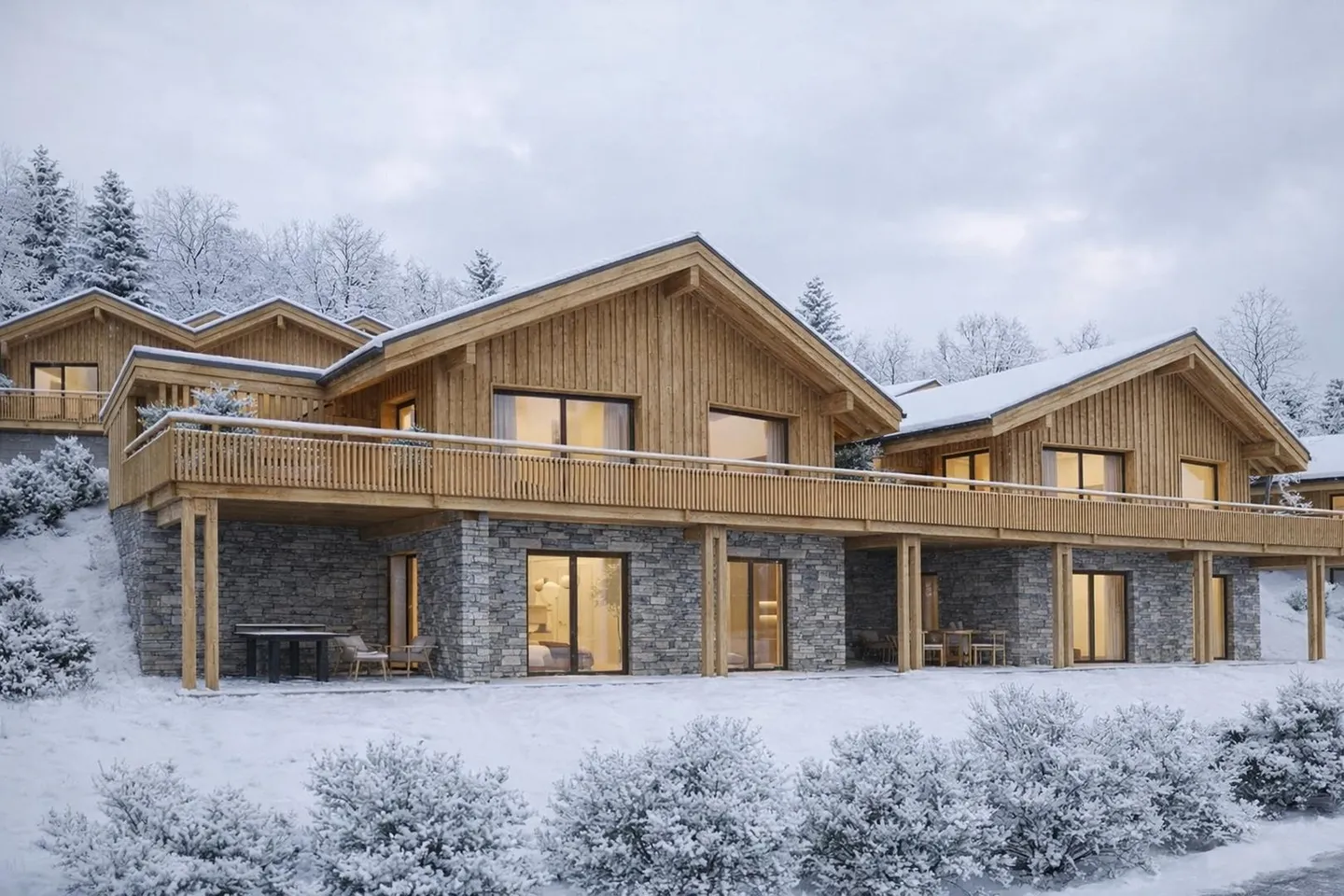 Between plain and mountain, magnificent new chalet near Crans-Montana with breathtaking view of the 4000 Valais mountains - Photo 3 of 7