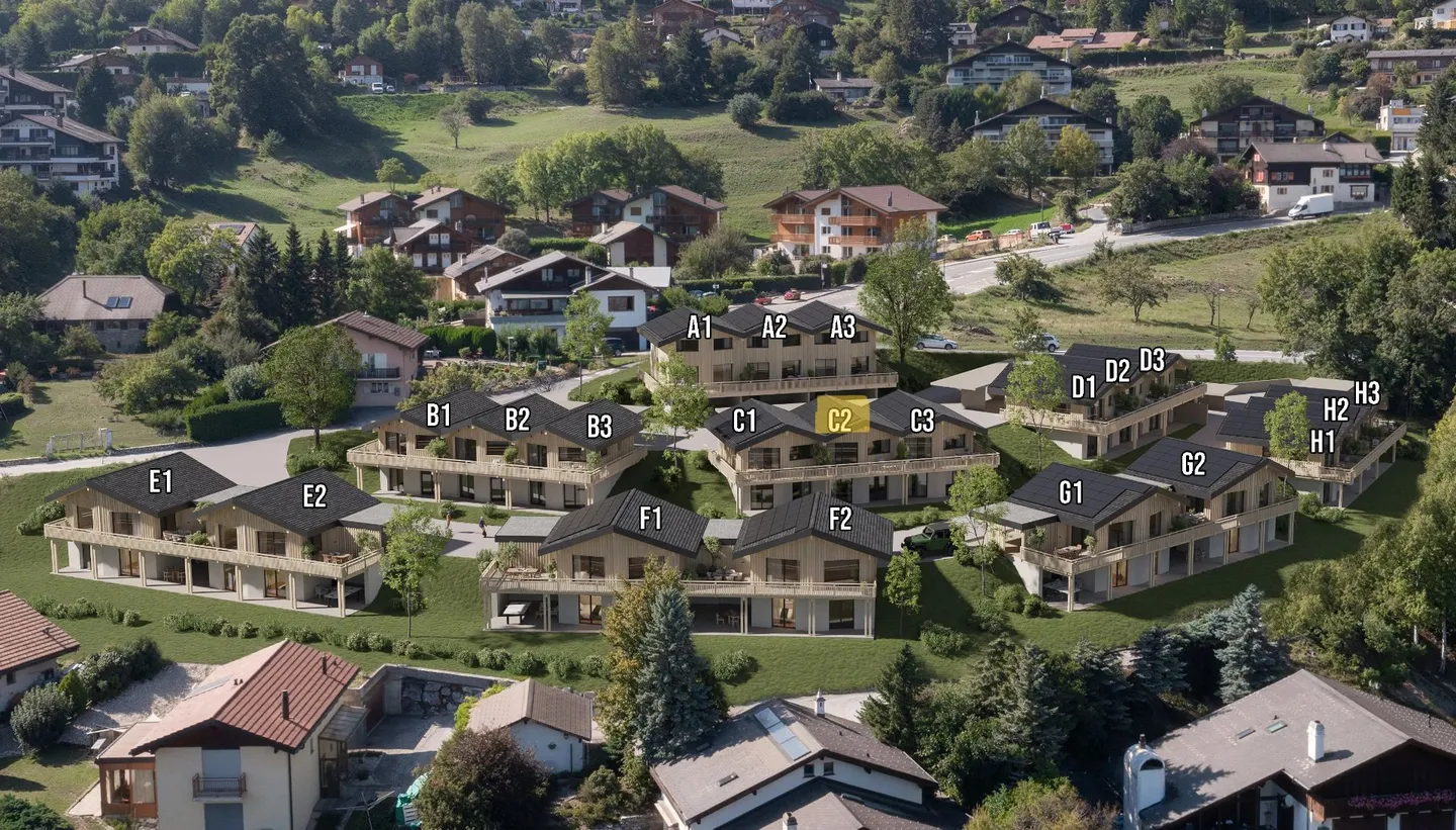 Villen zu bauen in einer grünen und sonnigen Umgebung - Foto 1 von 8