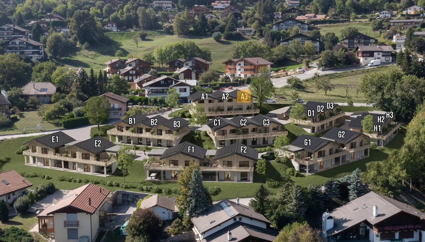 Reihenhäuser zum Bau in einer grünen und sonnigen Umgebung - Foto 1 von 8
