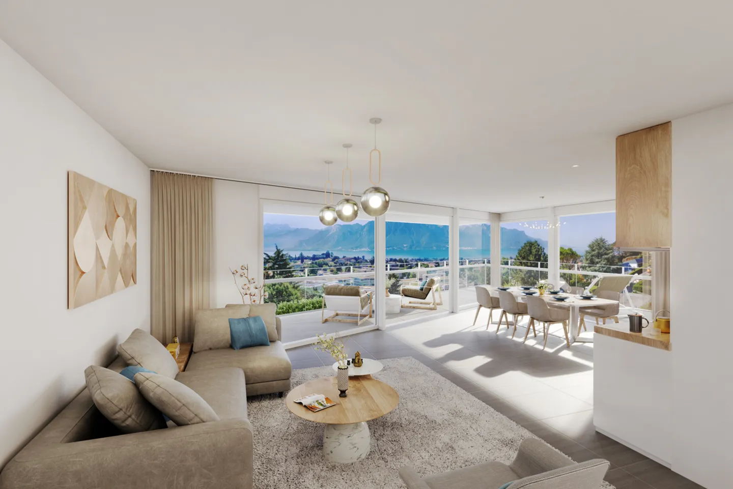 Attique vue lac, projet neuf 100% autonome en consommation énergétique - Photo 9 sur 13